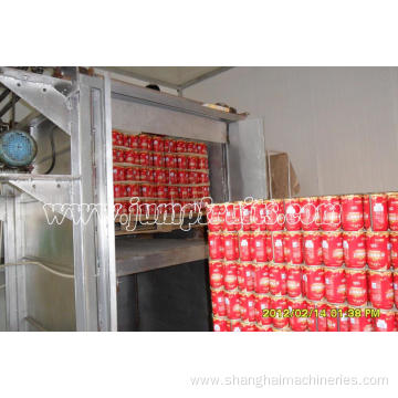 tin cans automatic empty tank unloading depalletizer machine